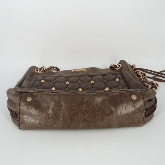 Rebecca Minkoff Quilted Studded Chain Strap Distressed Leather Shoulder Bag main image 13